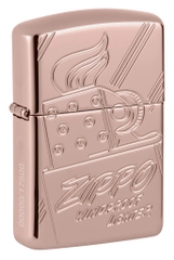 Bật Lửa Zippo 48768 Zippo Script Collectible Deep Carve Armor Rose Gold