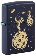Hộp Quẹt Zippo 46423 Lost in Space Design Laser Engraved Navy Matte Hộp Quẹt Zippo 46423 Lost in Space Design Laser Engraved Navy Matte