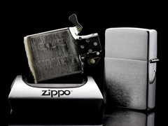 Zippo Cổ Brushed Chrome 1968 6 Gạch  9