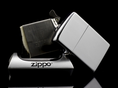 Zippo Cổ High Polish Chrome 1971 3 Gạch Thẳng 7