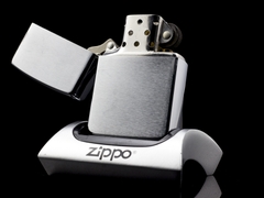 Zippo Cổ Brushed Chrome 4 Gạch 1986  5