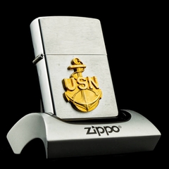 Zippo U.S Navy USN Emblem XV 1999 Ốp Huy Hiệu Hải Quân Hoa Kỳ Zippo U.S Navy USN Emblem XV 1999 Ốp Huy Hiệu Hải Quân Hoa Kỳ