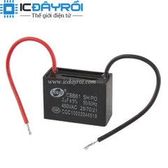 Tụ quạt CBB61 2uF 450V