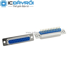 Đầu DB25 cái thẳng chân hàn mạch PCB