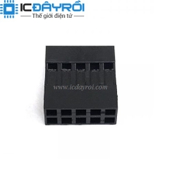 Đầu dupont đôi 2*5 10P 2.54mm Đầu dupont đôi 2*5 10P 2.54mm