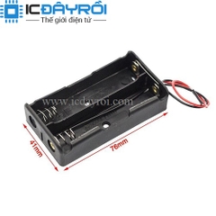 Hộp đế pin 18650 loại 2 cell mắc song song Hộp đế pin 18650 loại 2 cell mắc song song