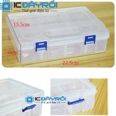 Hộp đựng linh kiện 8 ngăn 2 tầng Hộp đựng linh kiện 8 ngăn 2 tầng