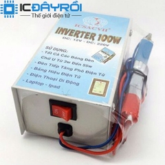 Inverter kích điện 12v lên 220v 100w