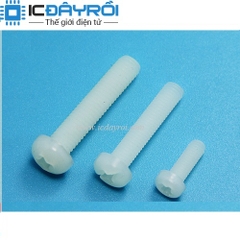 Ốc nhựa 4 cạnh M3 12MM