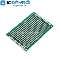 PCB 4x6cm phủ xanh hai mặt