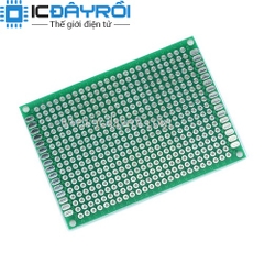 PCB 5x7cm phủ xanh hai mặt