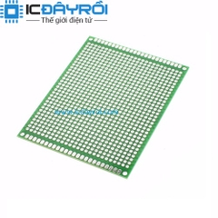 PCB 7x9cm phủ xanh hai mặt