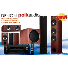 Amply Denon X3200W + Bộ 5.1 Polk Audio TSx550T