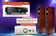 Bộ Hi-fi Amply Denon 2500NE + Loa Polk RTi A9