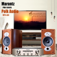 Bộ Hi-fi Amply Marantz PM5005 + Loa Polk Audio RTi A3