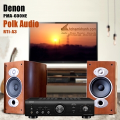 Bộ Hi-fi Amply Denon PMA-600NE, Loa Polk Audio Rti A3 Bộ Hi-fi Amply Denon PMA-600NE, Loa Polk Audio Rti A3