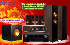 Bộ 5.1 Amply Denon X580BT - Loa 5.1 Klipsch 5000F