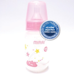 Bình sữa MIRAI Duy Tân 150ml (Hồng) - Không quai