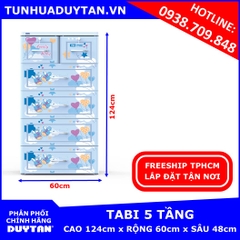 Tủ nhựa Duy Tân TABI 5 tầng Dương