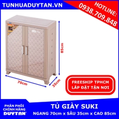 Tủ đựng giày dép SUKI Duy Tân màu Nâu