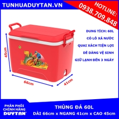 Thùng đá Duy Tân 60L (Đỏ)