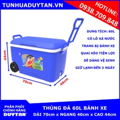 Thùng đá Duy Tân 60L bánh xe (Dương)