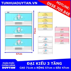 Tủ nhựa Duy Tân Đại Kiểu 3 tầng