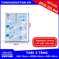 Tủ nhựa Duy Tân TABI 3 tầng Dương