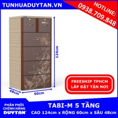 Tủ nhựa Duy Tân TABI-M 5 tầng ( Nâu Chòm Sao )