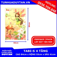 Tủ nhựa Duy Tân TABI S 4 tầng (Kem Mẫu Mới) Tủ nhựa Duy Tân TABI S 4 tầng (Kem Mẫu Mới)