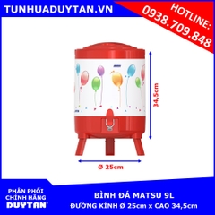 Bình đá Matsu Duy Tân 9L (Đỏ)