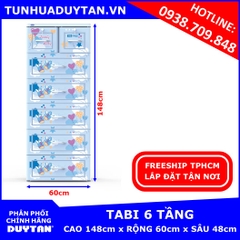 Tủ nhựa Duy Tân TABI 6 tầng Dương