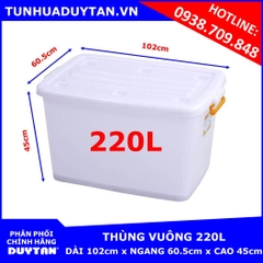 Thùng vuông Duy Tân 220L