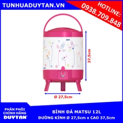 Bình đá Matsu Duy Tân 12L (Hồng)