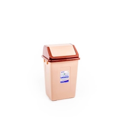 Thùng rác nắp lật Duy Tân trung (Nâu) Thùng rác nắp lật Duy Tân trung (Nâu)