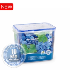 Hộp đựng thực phẩm chữ nhật MATSU 5500ml Hộp đựng thực phẩm chữ nhật MATSU 5500ml