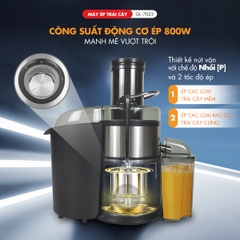 Máy ép trái cây 7023 - Công suất 800W -  Bảo hành 1 năm