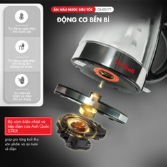 Ấm siêu tốc 0017T - 1.7 Lít - Bảo hành 1 năm