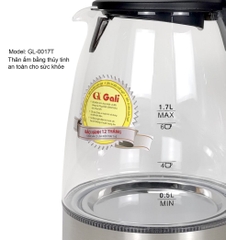 Ấm siêu tốc 0017T - 1.7 Lít - Bảo hành 1 năm