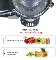 Máy ép trái cây 7022 - Công suất 800W - Bảo hành 1 năm