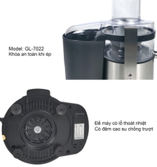 Máy ép trái cây 7022 - Công suất 800W - Bảo hành 1 năm