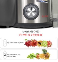 Máy ép trái cây 7023 - Công suất 800W -  Bảo hành 1 năm