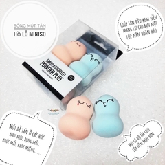 Mút Tán Kem Nền Hồ Lô Miniso Hộp 2 Cái