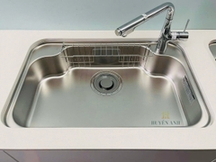 Chậu rửa bát 1 hố hạt sần nội địa Nhật Shigeru |   IB-DK FS NE (Bộ xả đúc liền khối)