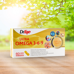 Viên uống bổ não, sáng mắt và hỗ trợ tim mạch Drlife Ultra Omega 3-6-9 60 viên