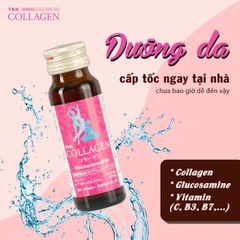 Nước uống bổ sung Collagen TKK Glucosamine Nhật Bản (Hộp 10 lọ x 50ml)