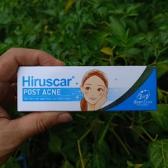 Gel làm mờ sẹo mụn và thâm mụn Hiruscar Post Acne Gel 5gr