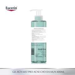 Gel rửa mặt cho da dầu mụn Eucerin ProAcne cleansing gel 400ml 88982