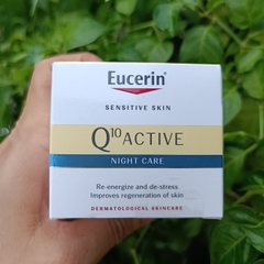 Kem ngăn ngừa lão hóa ban đêm, mờ nếp nhăn Eucerin Q10 Active Night Cream 50ml