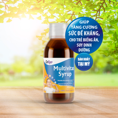 Siro giúp bé ăn ngon, tăng cường đề kháng Drlife Multivitas Syrup 120ml